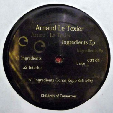 Arnaud Le Texier - Ingredients EP Jonas Kopp rmx